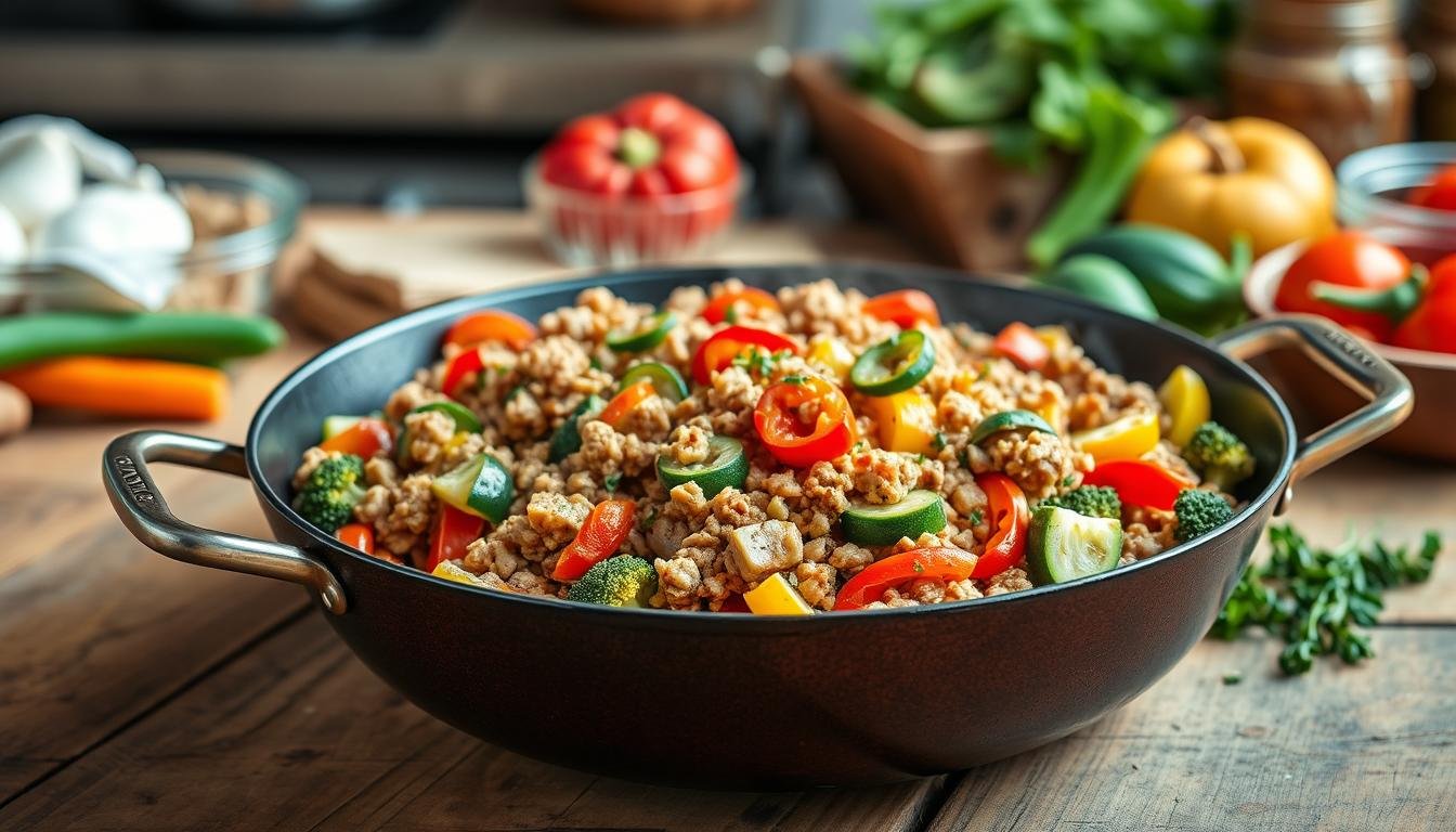 One-Pan Paleo Turkey & Veggie Skillet