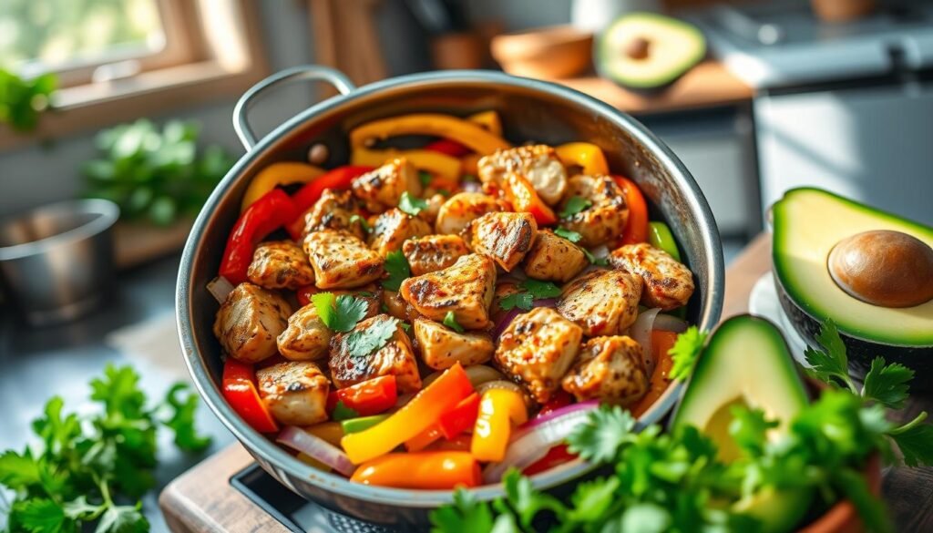 Paleo chicken fajita bowl cooking time