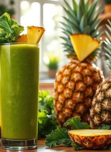 Pineapple & Kale Detox Smoothie
