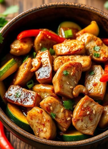 Pork & Zucchini Stir-Fry