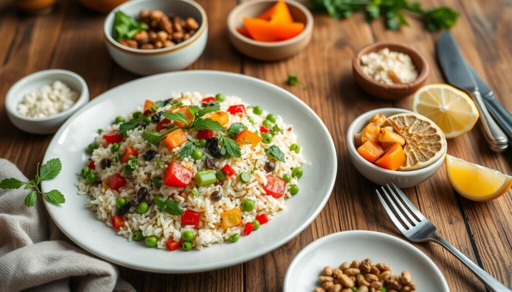 Serving ideas for cauliflower rice pilaf