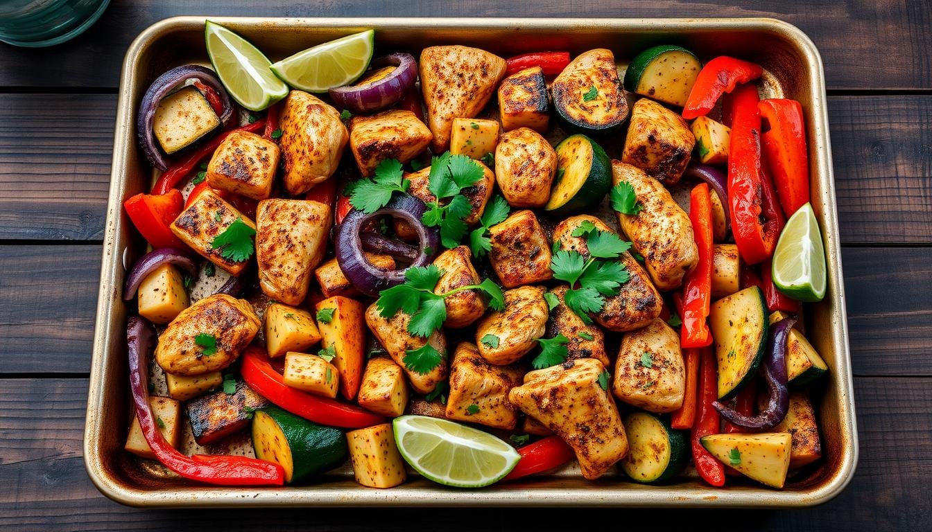 Sheet-Pan Fajita Chicken & Veggies