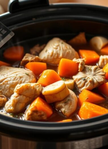 Slow-Cooked Turkey & Sweet Potato Stew