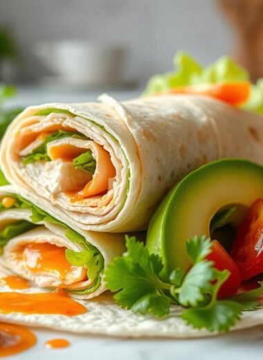 Spicy Turkey & Avocado Roll-Up