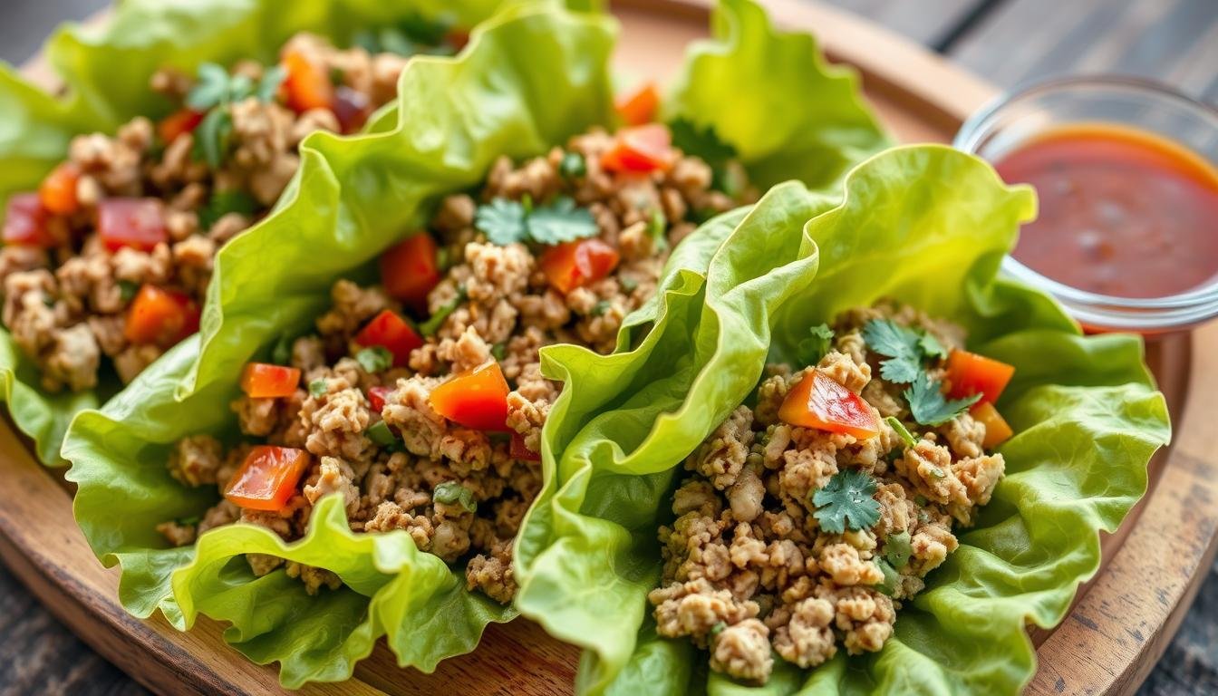 Spicy Turkey Lettuce Wraps