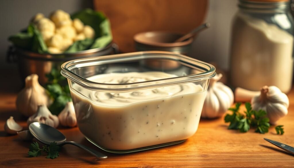 Storing Vegan Alfredo