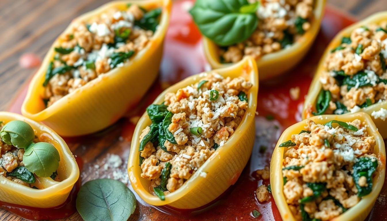 Turkey & Spinach Stuffed Shells