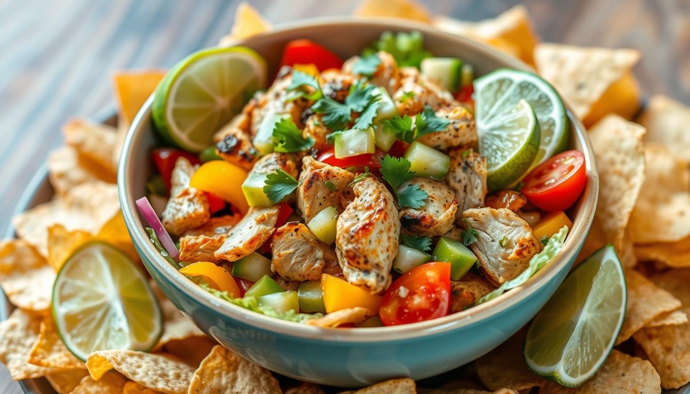 Zesty Chicken Fajita Salad