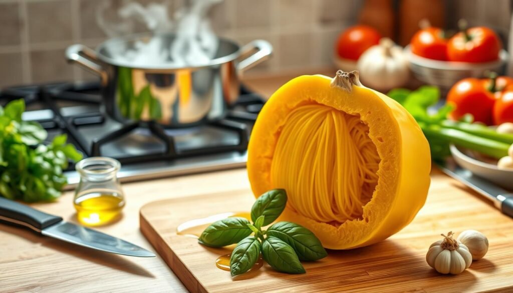 cooking spaghetti squash
