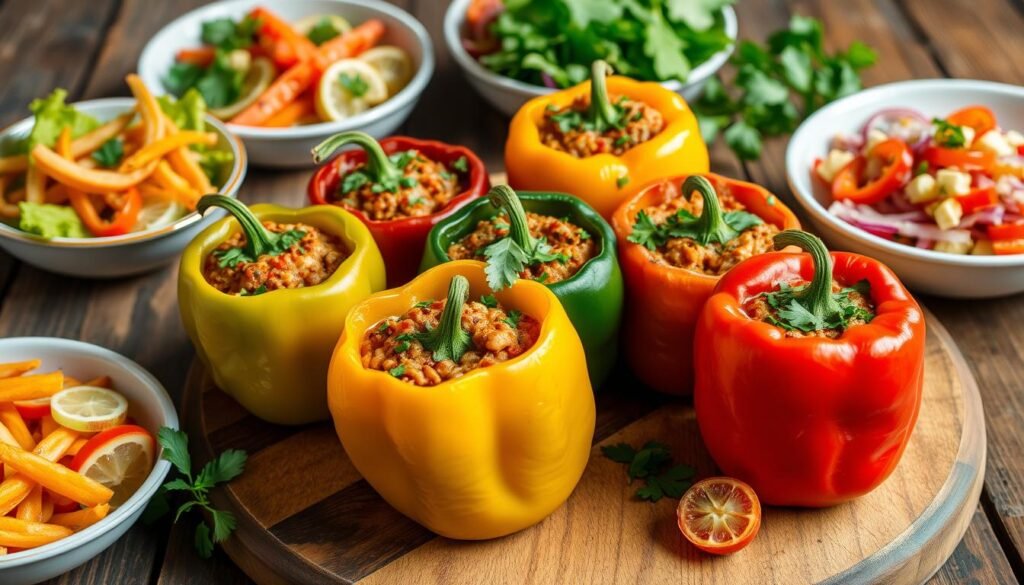 creative presentations of stuffed peppers