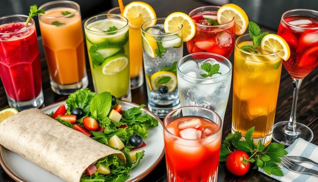 healthy drink options for wraps