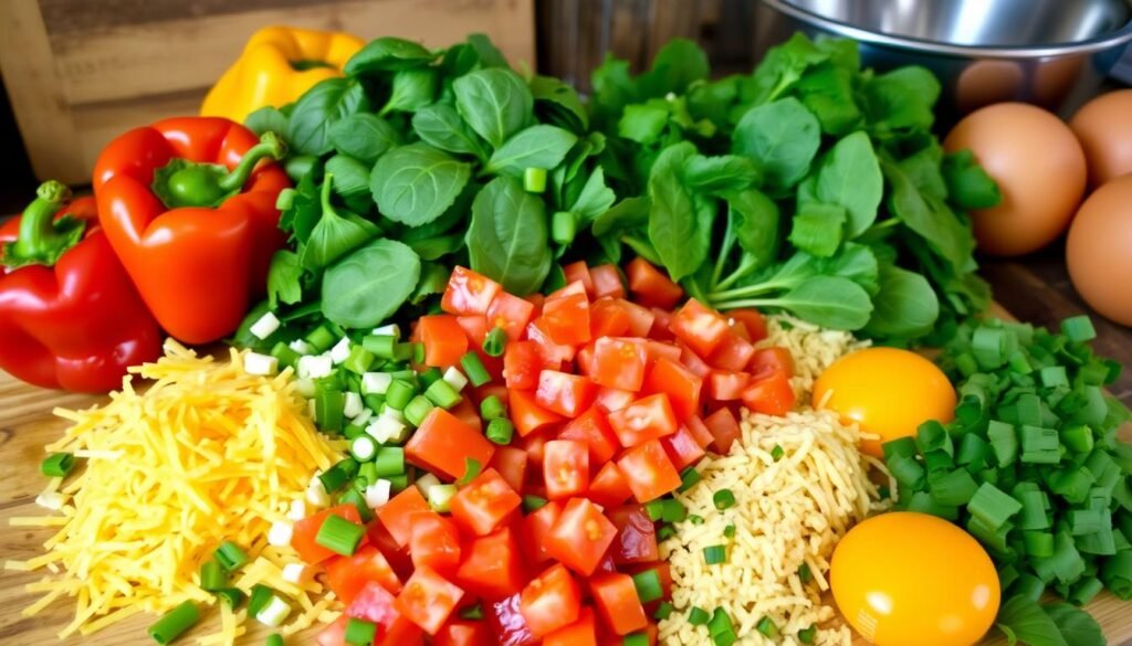 ingredients for egg muffins