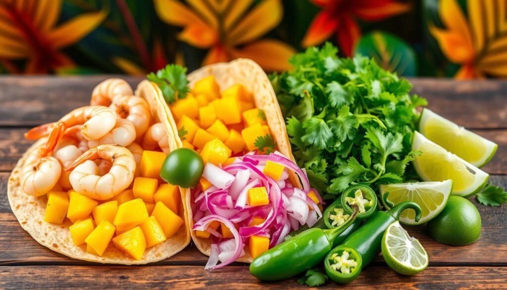 ingredients for shrimp tacos