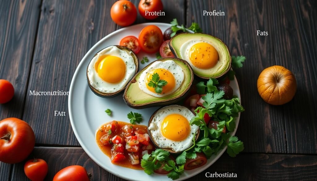 macronutrient breakdown of baked avocado eggs