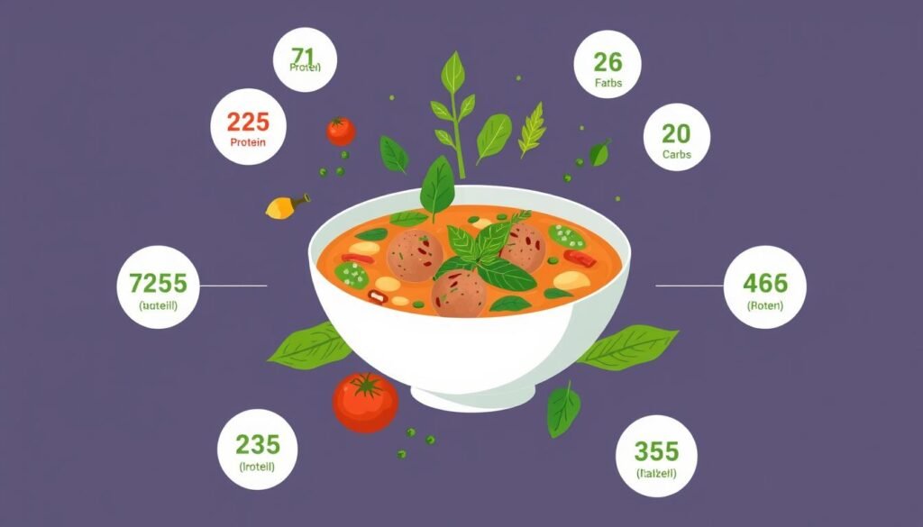 macronutrient breakdown of soup