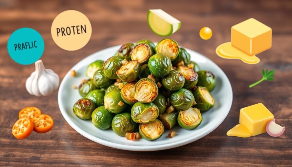 macronutrients of Garlic Butter Brussels Sprouts