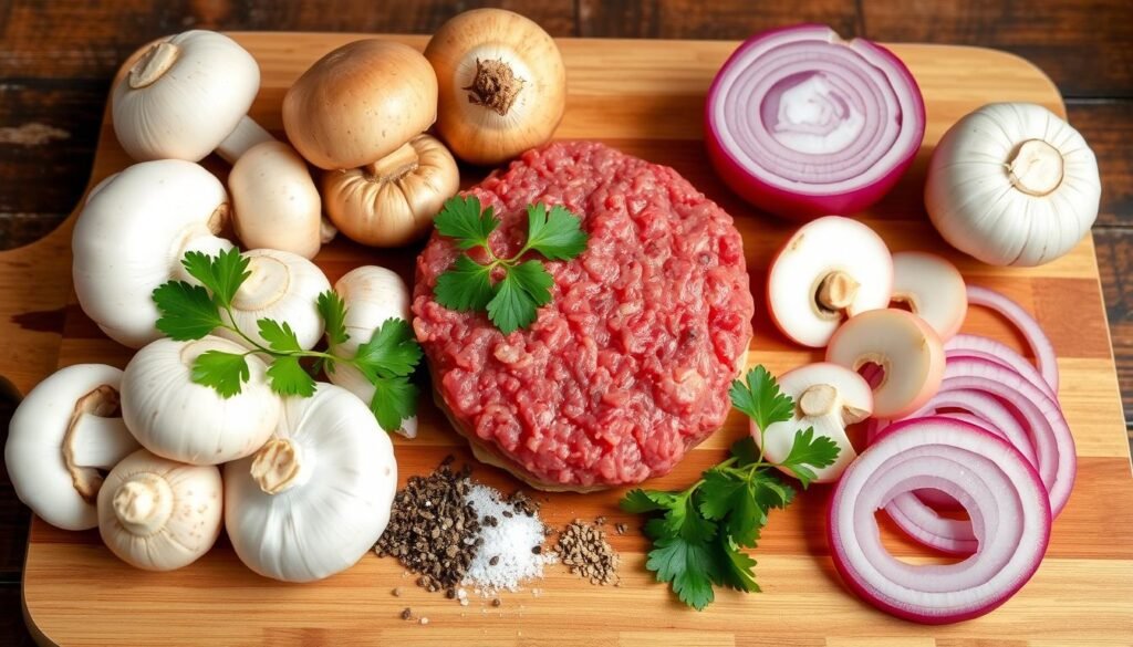 mushroom beef ingredient list