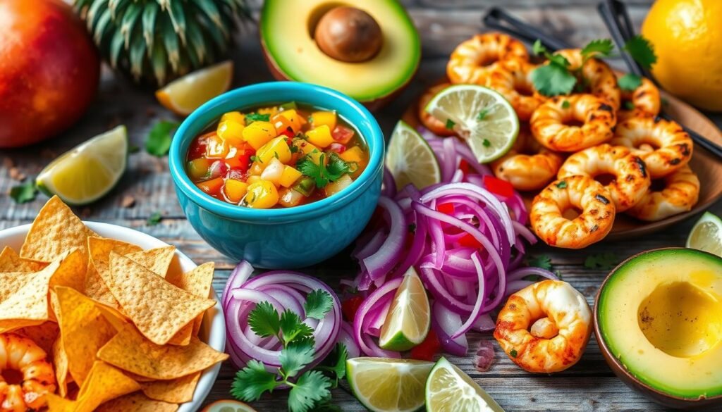 pairing food with mango salsa