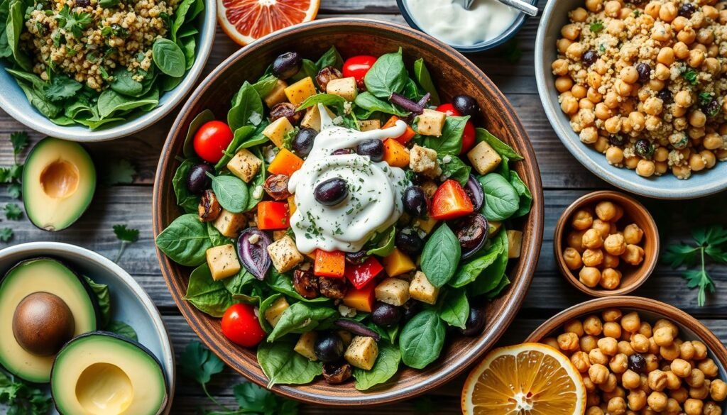 salad pairings for Roasted Veggie & Spinach Salad