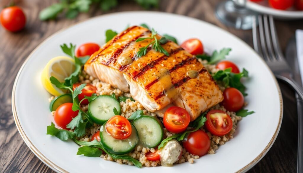 salmon quinoa salad