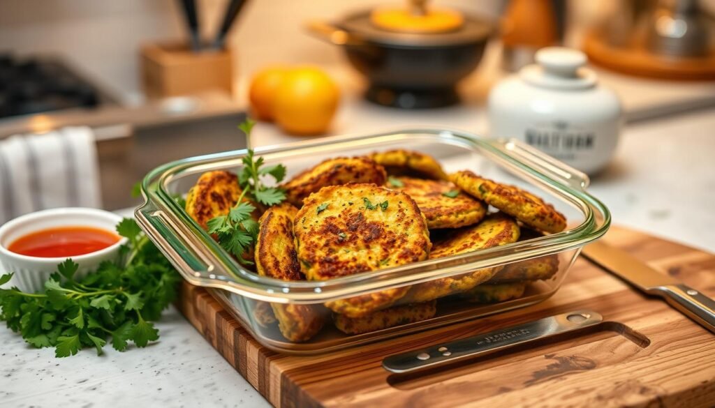 storing fritters