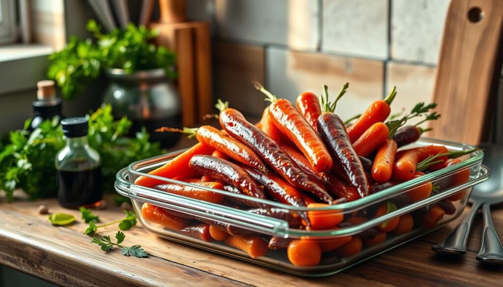 storing glazed carrots