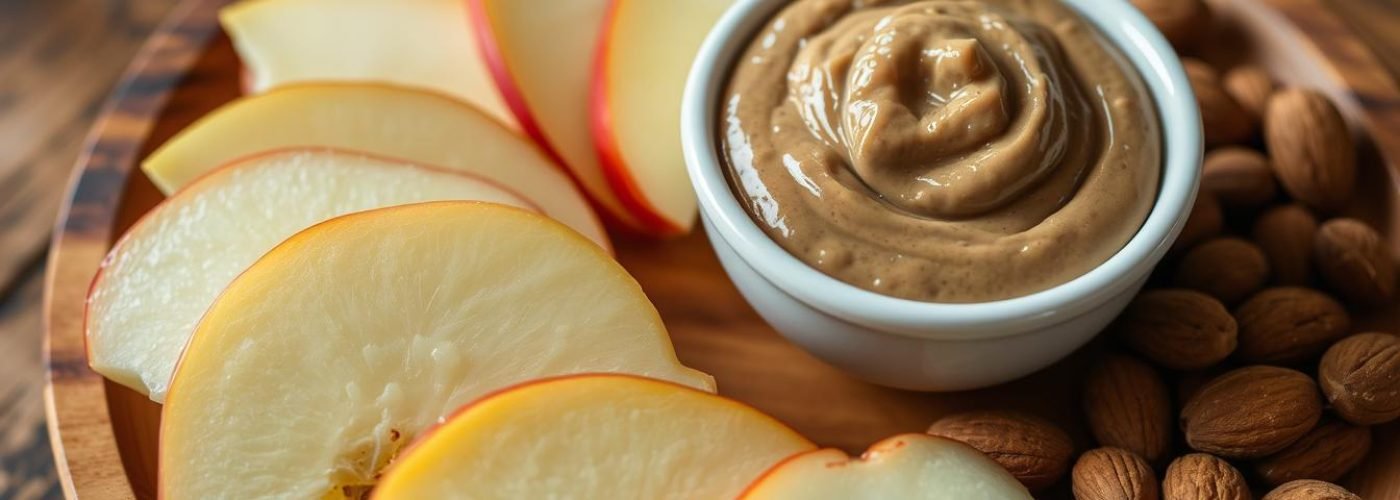 Apple Slices with Almond Butter