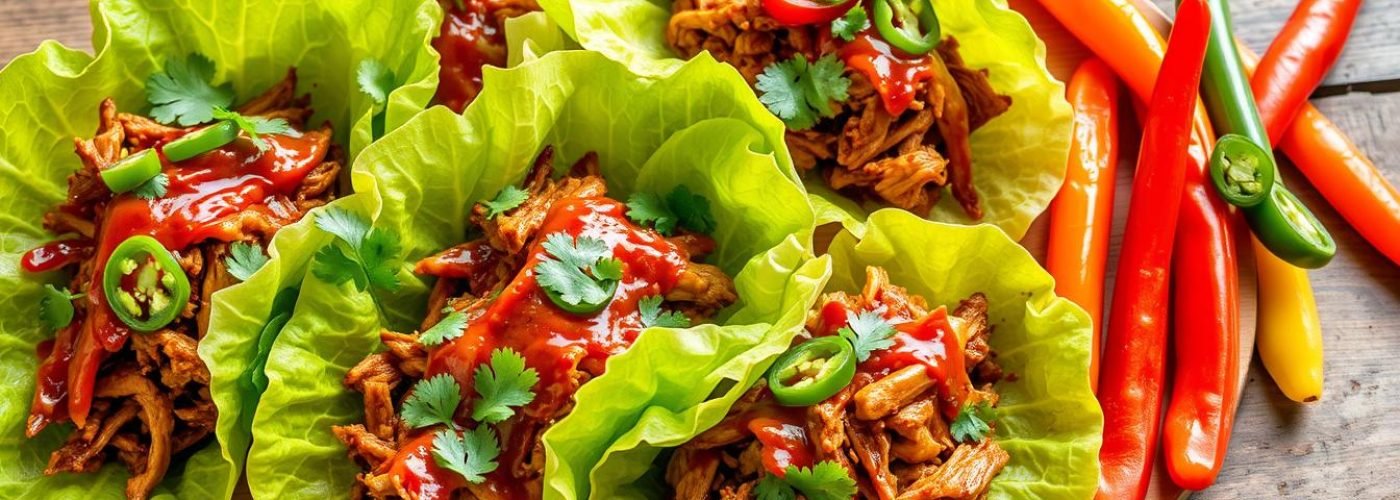 BBQ Pulled Pork Lettuce Wraps