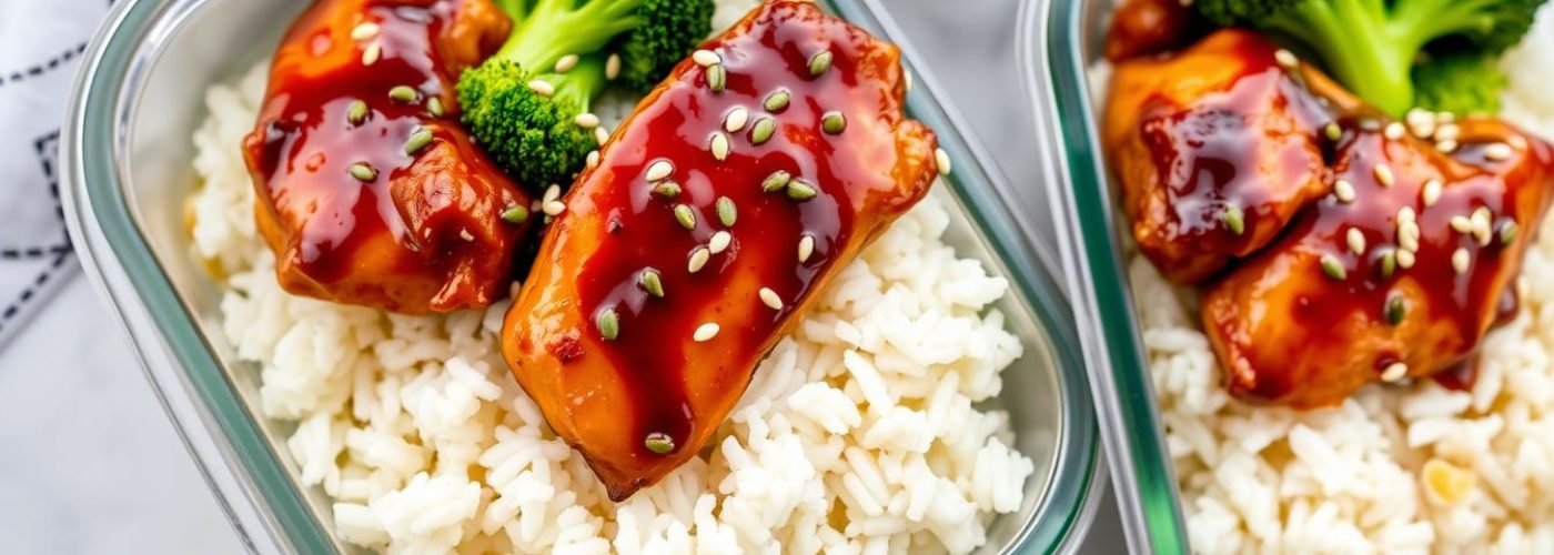 Baked Teriyaki Chicken & Rice Meal Prep