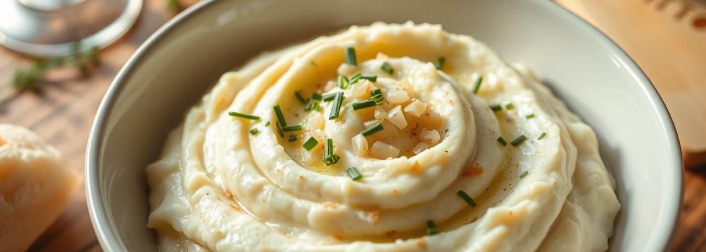 Cauliflower Mash with Garlic & Herbs