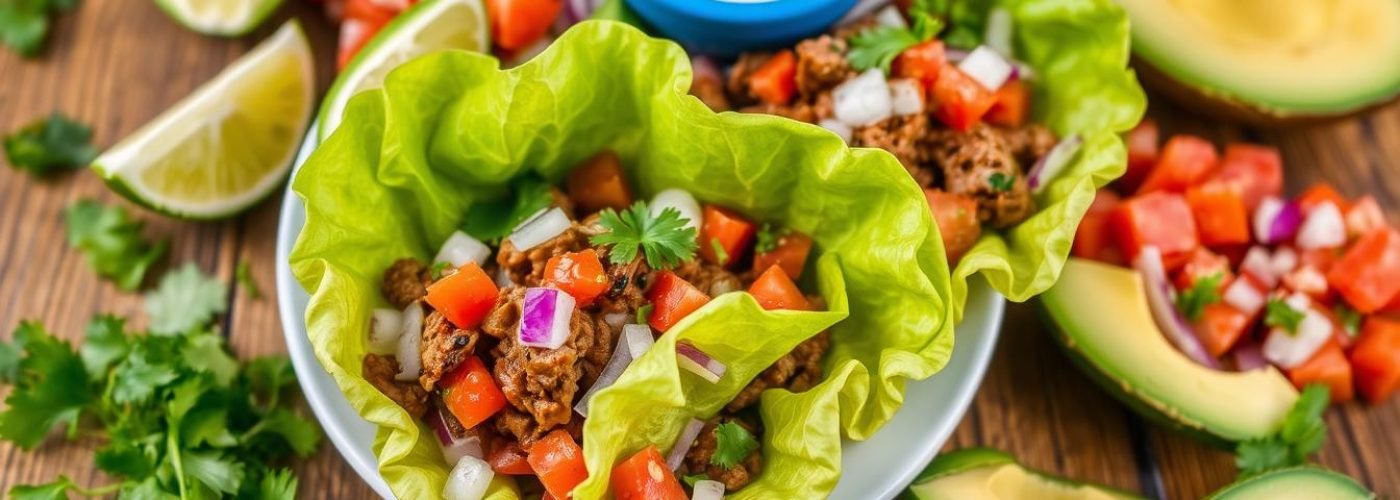 Chipotle Beef Lettuce Wrap Tacos