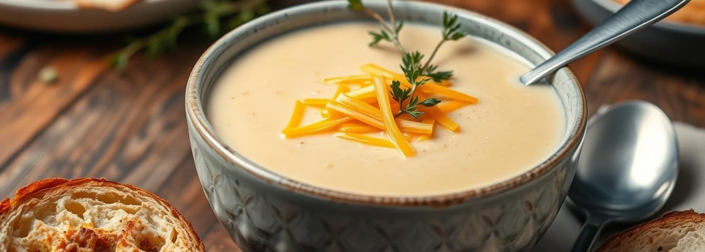 Creamy Cauliflower & Cheddar Soup