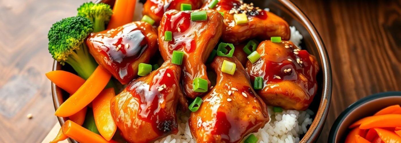 Crockpot Teriyaki Chicken Bowls
