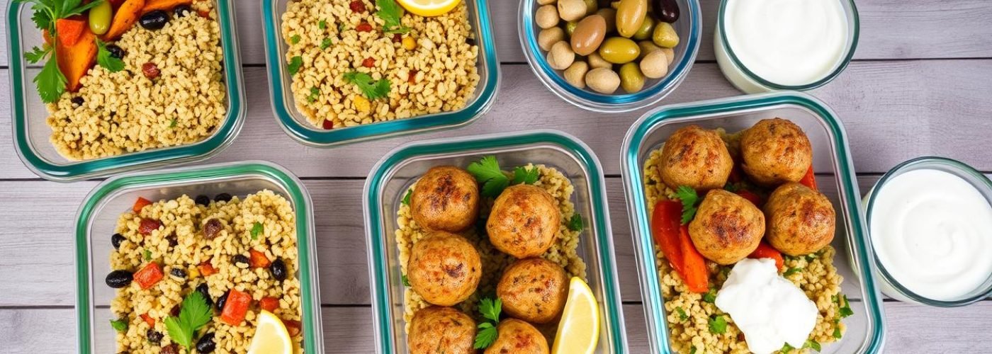 Greek Turkey Meatball Meal Prep