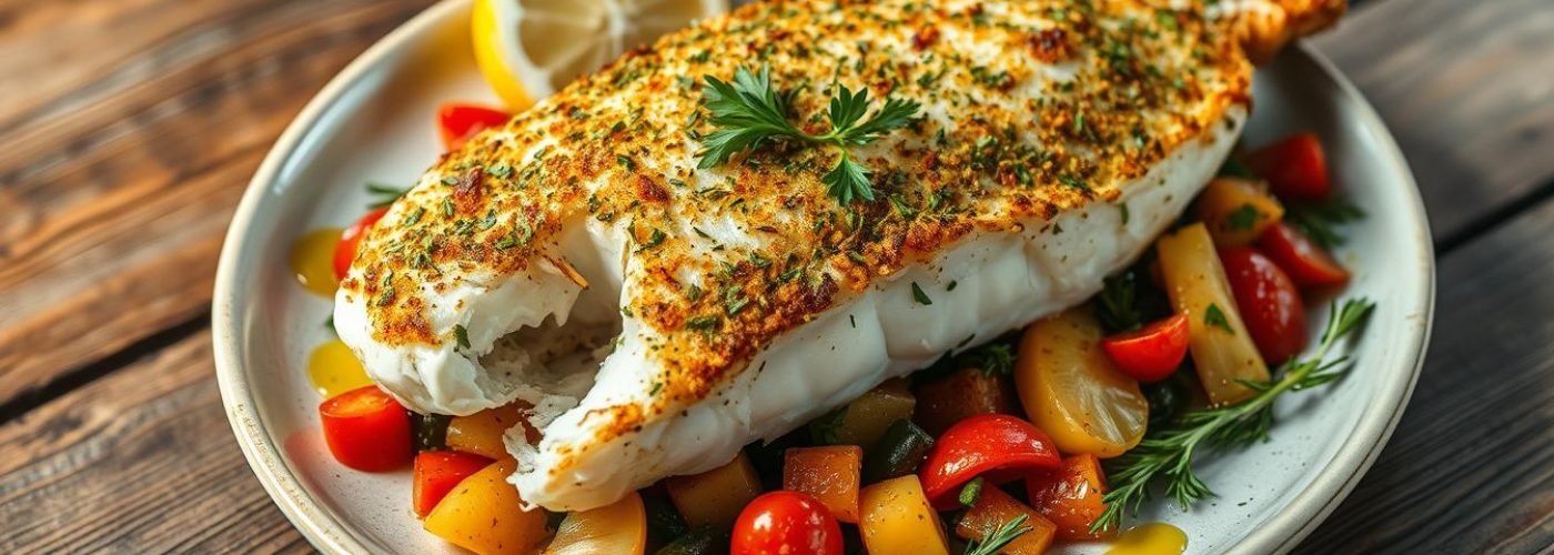 Herb-Crusted Baked Cod