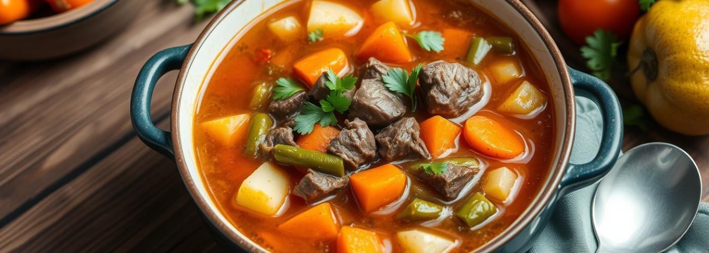 High-Protein Beef & Vegetable Soup