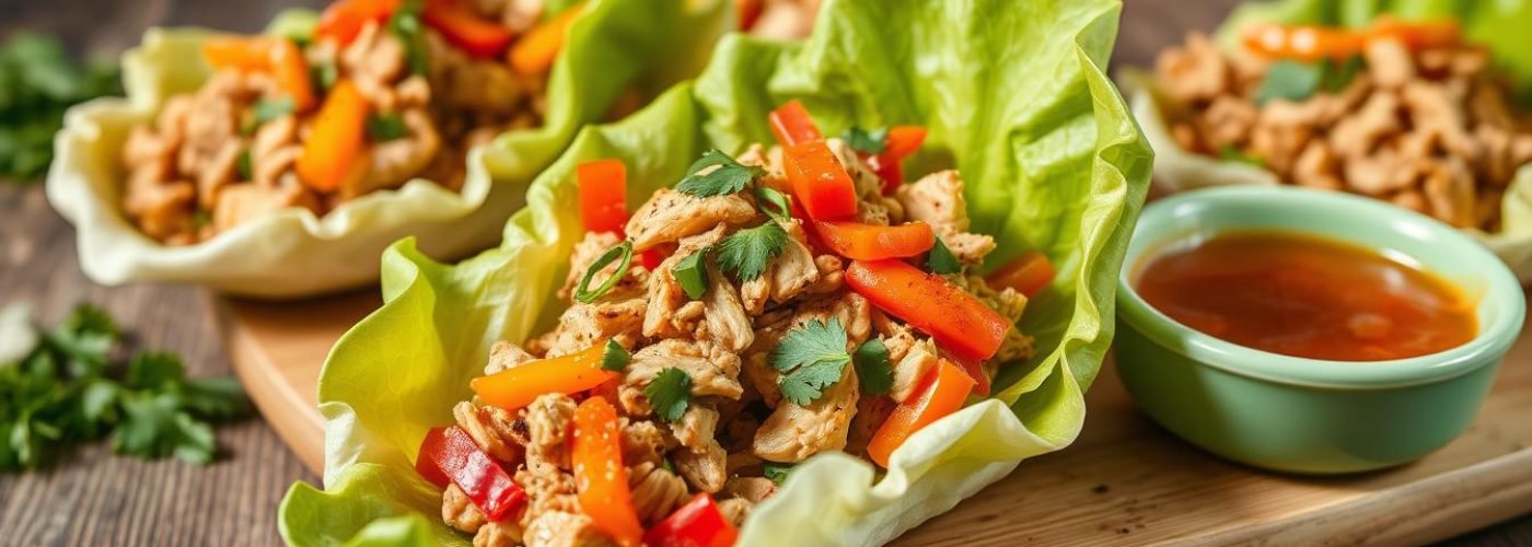 High-Protein Chicken Lettuce Cups