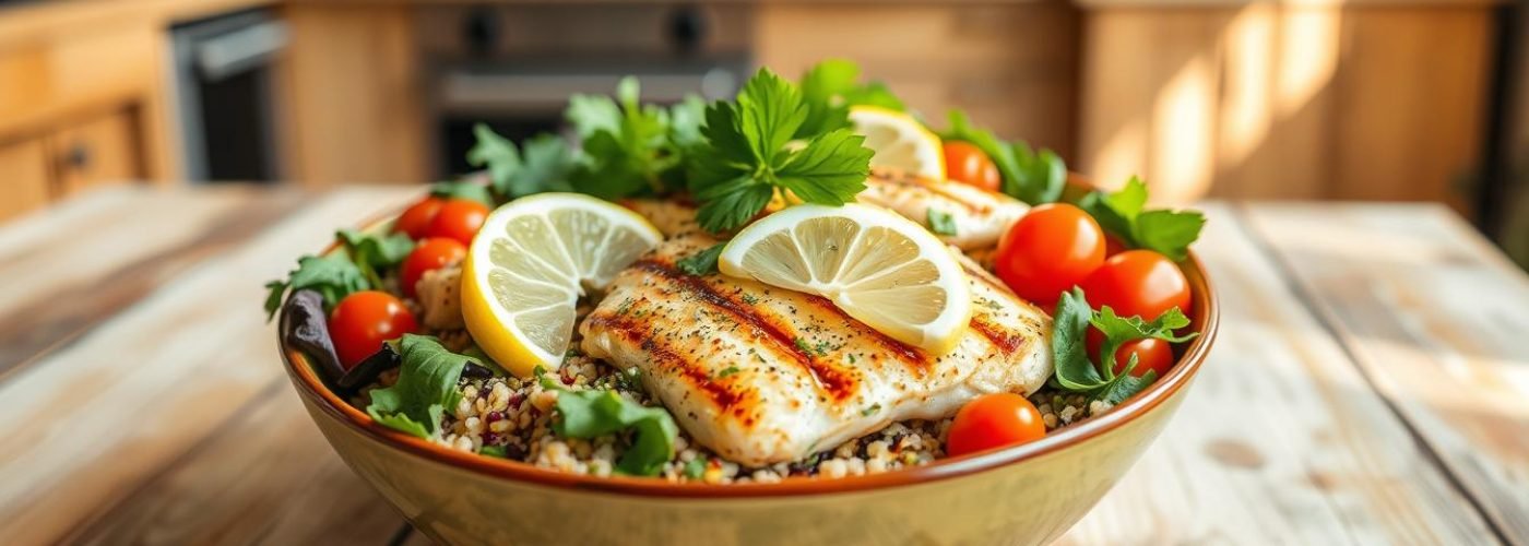 High-Protein Lemon Herb Chicken Bowls