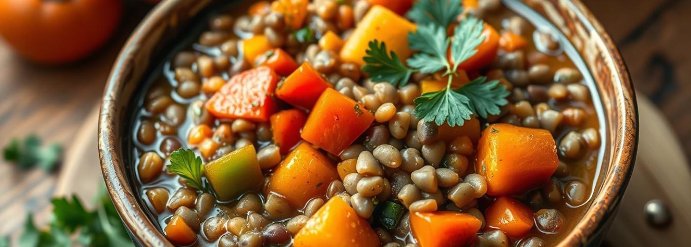 High-Protein Lentil & Veggie Stew