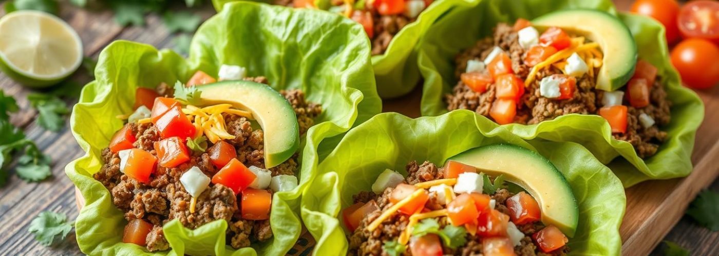 Keto-Friendly Beef Taco Lettuce Wraps