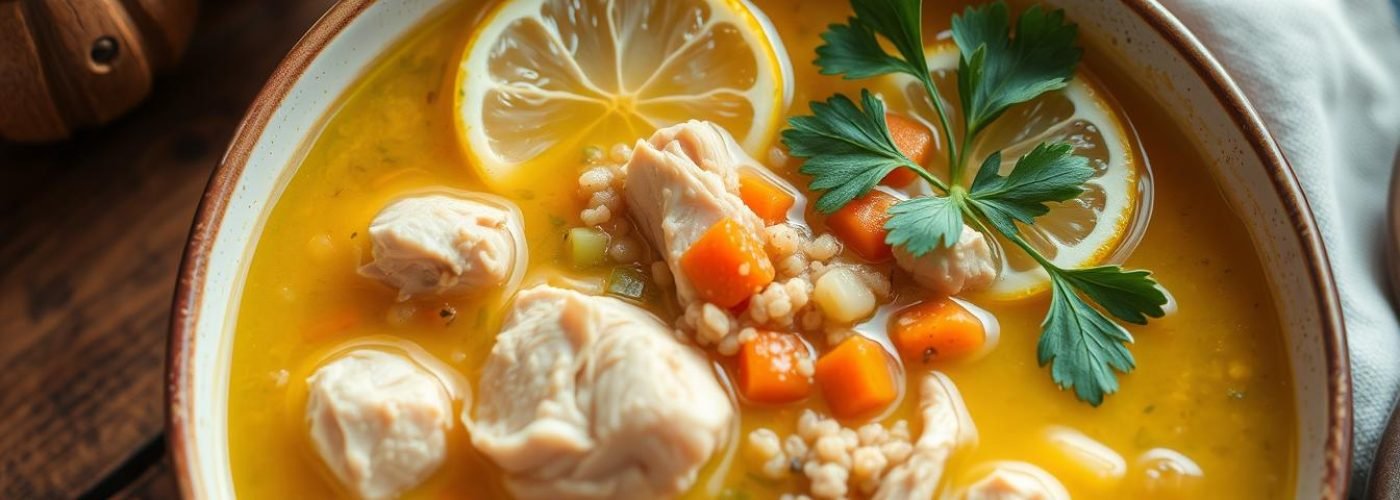 Lemon Chicken & Quinoa Soup