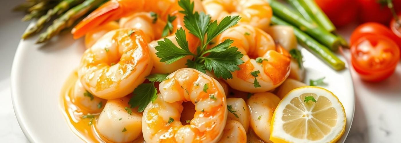 Low-Calorie Garlic Lemon Shrimp