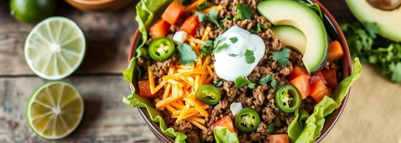 Low-Carb Beef Taco Salad
