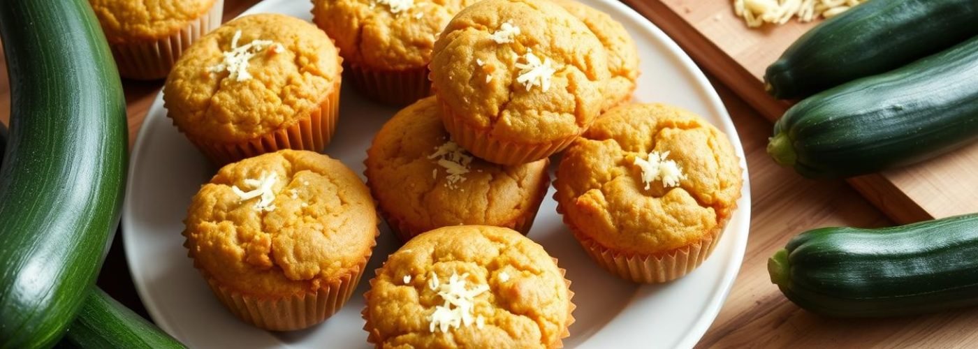 Low-Carb Cheddar Zucchini Muffins