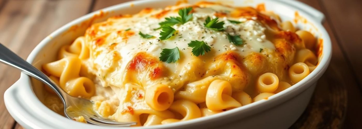 Low-Carb Chicken Alfredo Bake
