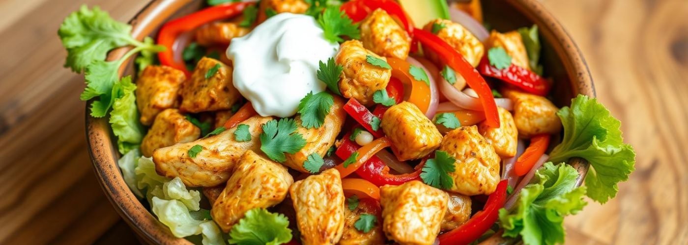 Low-Carb Chicken Fajita Bowl