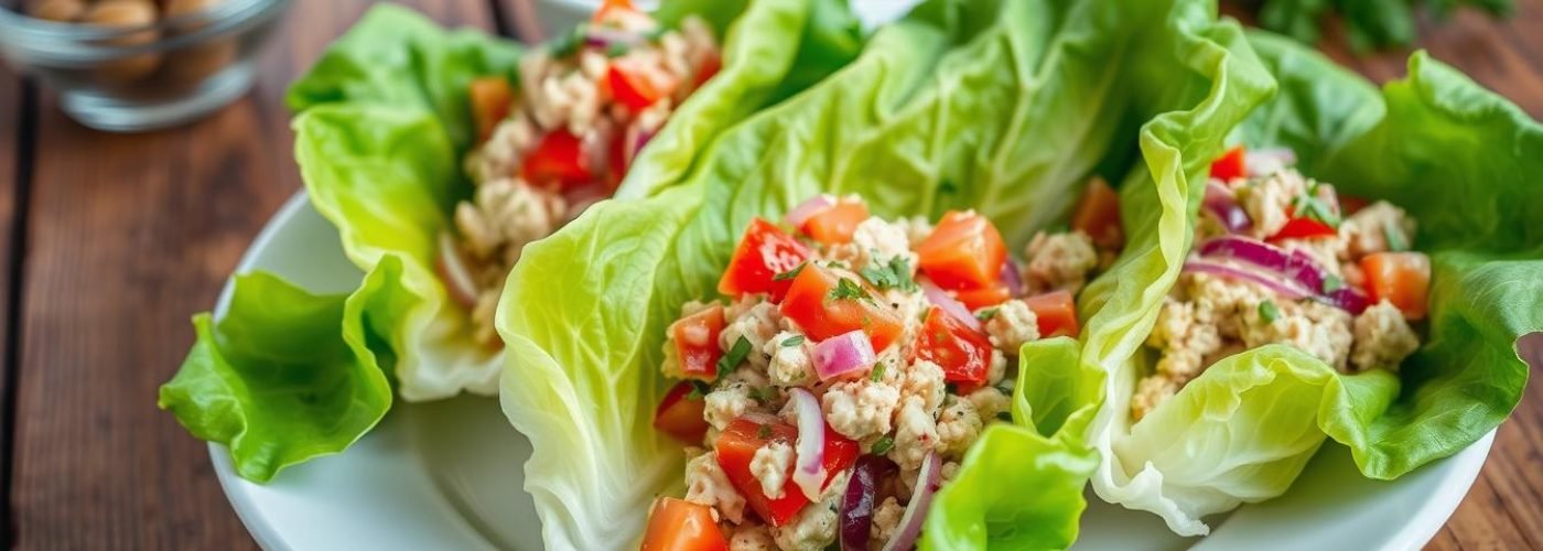 Low-Carb Tuna Lettuce Wraps