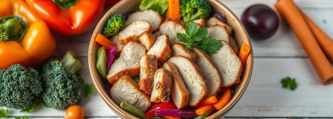 Low-Fat Pork & Veggie Bowl