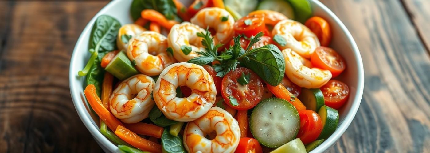 Low-Fat Shrimp & Veggie Bowl