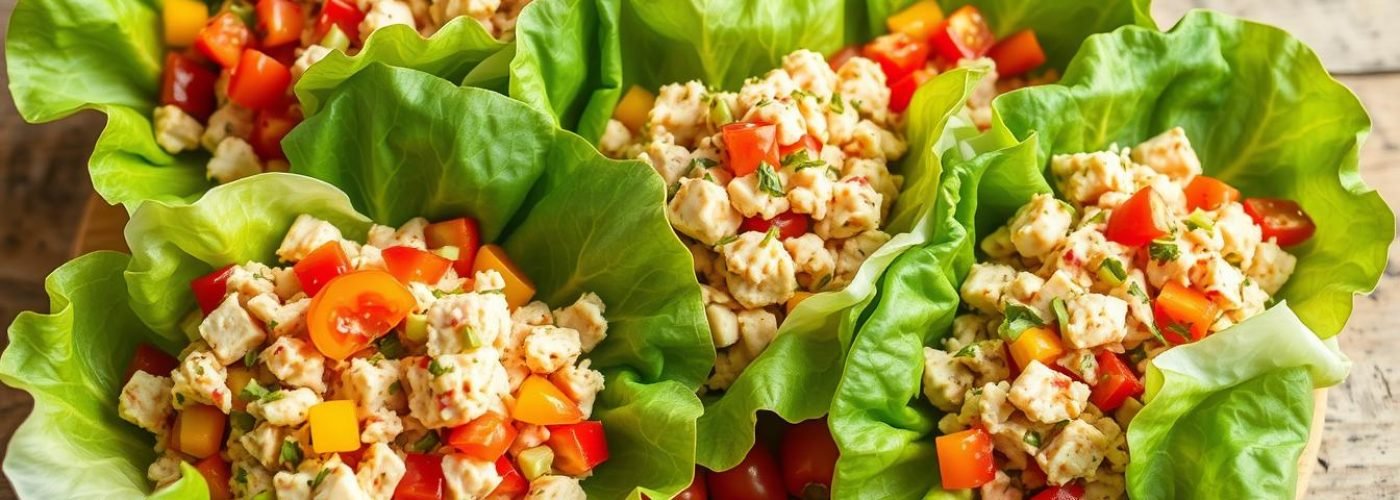 Low-Fat Tuna Salad Lettuce Wraps